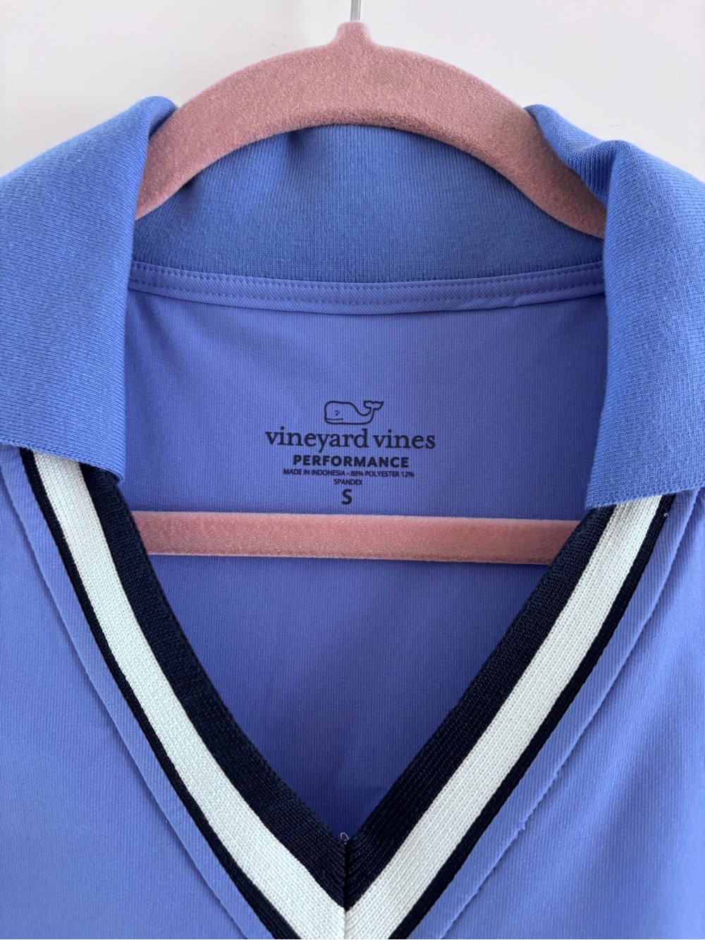 Vineyard Vines Periwinkle Sleeveless V-Neck Pleated Golf Mini Dress - Picture 3 of 7